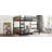 Queen Over Queen Metal Bunk Bed With Raised Security Fence, Vintage Wood-Colored Finish, And Separable Design For Flexibility-453483689