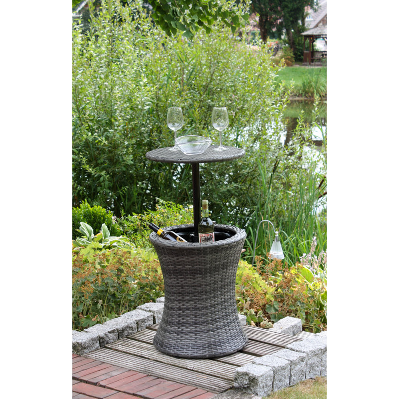 Harwyn Round Wicker Outdoor Bar Table , 47cm cm W 45cm cm D