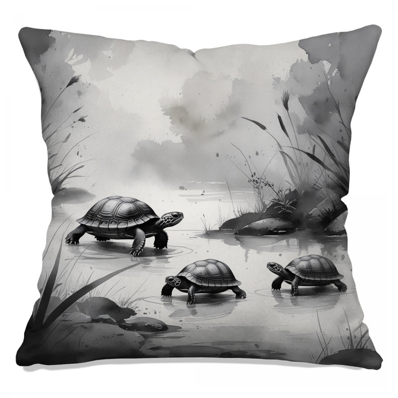 Coussins Turtles In Water, 20 x 20 pouces