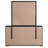 Jelissa 6-drawer Dresser with Mirror Black-1271164853