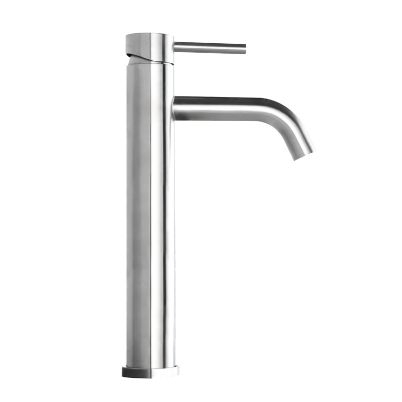 Robinet de salle de bain en nickel brossé - Robinet pour salle de bain moderne à une poignée, Nickel brossé