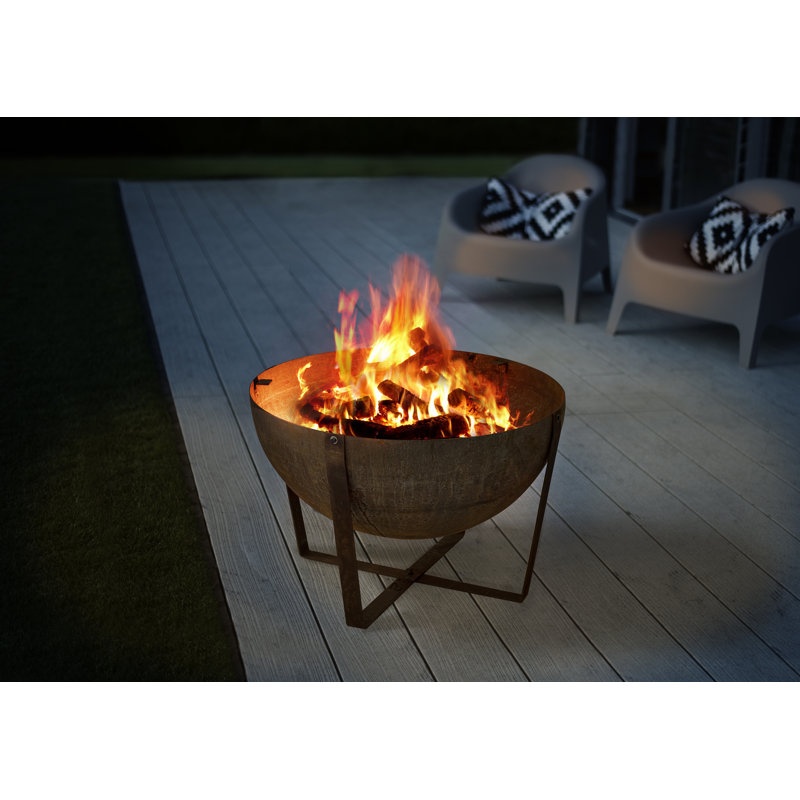 Round Steel Wood Burning Smokeless Fire Pit