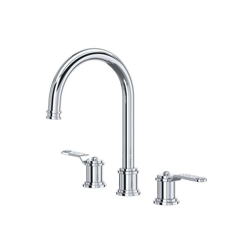 Armstrong Widespread Lavatory Faucet With C-Spout, Polished Chrome