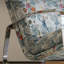 Chaise berçante artistique en acier inoxydable
