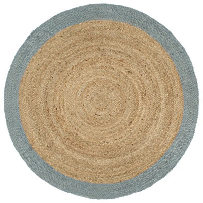 Glendive Hand Braided Blue/Brown Rug