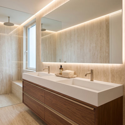 Amelia 60" Double Bathroom Vanity Top with Sink