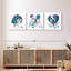 Variety Of Dogs Colour Splatter Multi Piece Canvas Print-93024126
