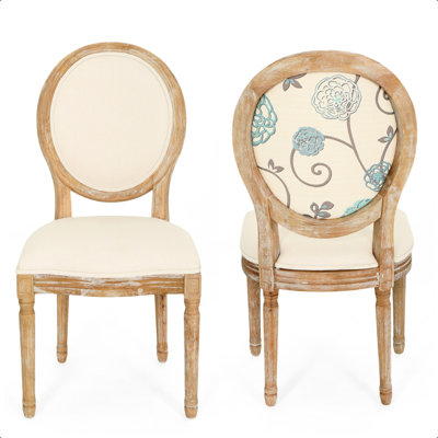 French Country Velvet Side Chair