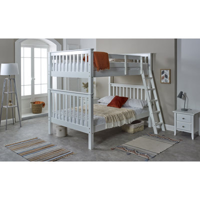Small Double (4') Bunk Bed with Built-in Ladder Included