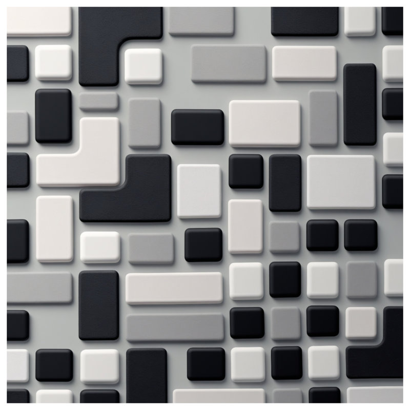 Geometric Block Pattern Blankets, 60in W x 80in H