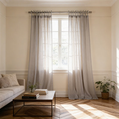 Jaylene Sheer Tie Top Curtain