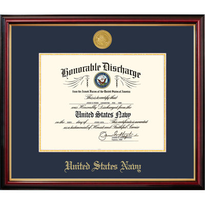 Navy Discharge Petite Picture Frame