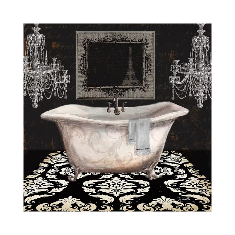 «Midnight Bath II» par Tre Sorelle Studios - impression sur toile tendue, H 12 po x l 12 po x P 0,75 po