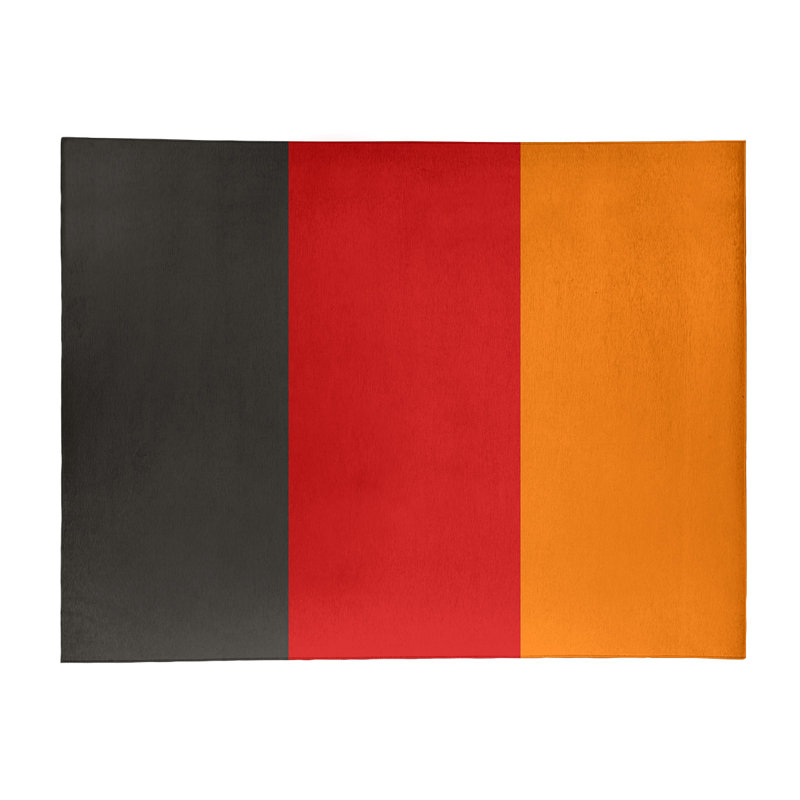Tapis en polyester à rayures de football tampa bay, Rectangle 9 pi x 12 pi
