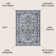 Lawton Modern Persian Vintage Medallion Light Gray/Navy Rug