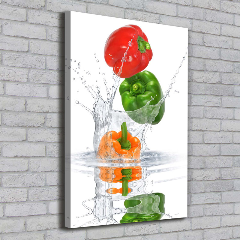 Peppers - Wrapped Canvas Print