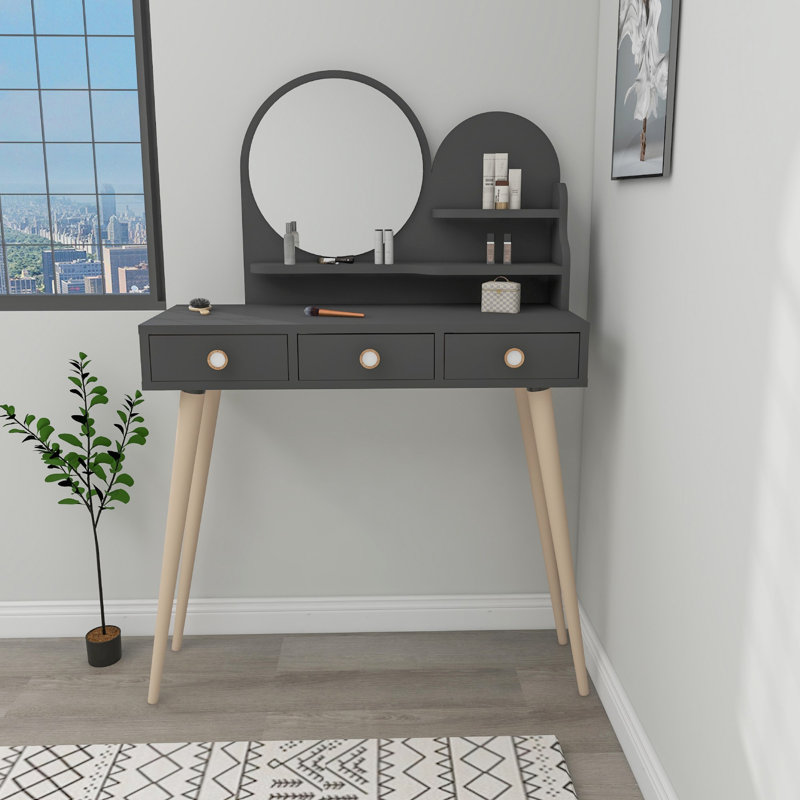 Table de maquillage, Gris