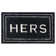 Ghobad Hers Bordered Polyester Machine Washable Bath Rug