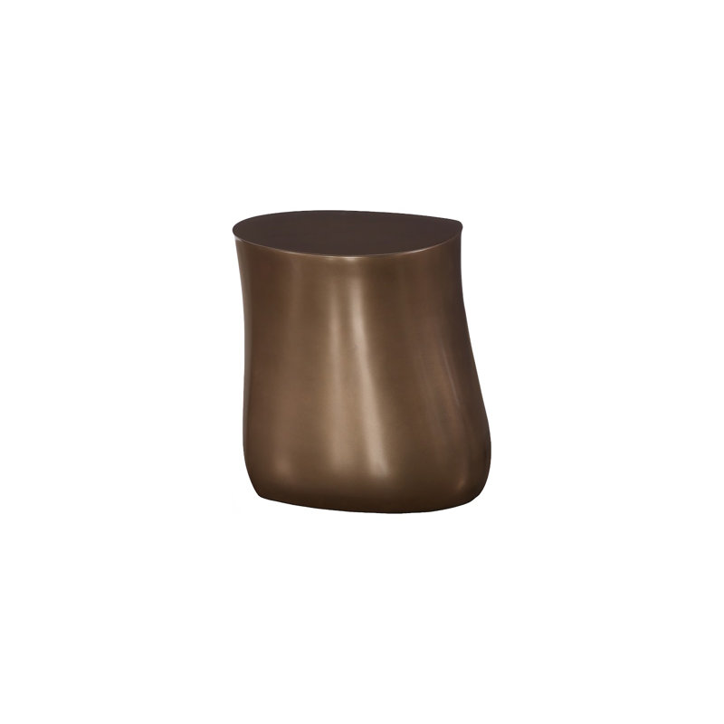 Mellow Side Table, Polished Bronze, Polished Bronze