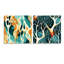 Chevaux - Ensemble de 2 peintures murales abstraites en acrylique-103926485
