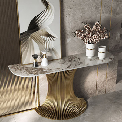Console en métal de style italien.