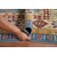 Tapis bleu clair clair du sud-ouest Kazak