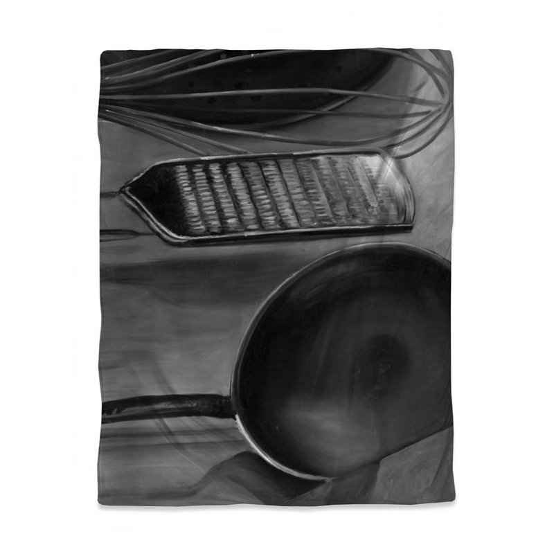 Gray Monochrome Duvet Cover | Kitchen Decor for Chefs