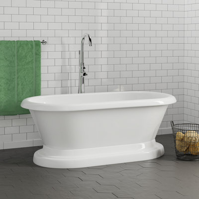 Baignoire de trempage piédestal 61 "x 31" Carlotta