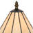Kuni Tree Like Metal Body Tiffany Table Lamp With Conical Shade,Bronze And Beige
