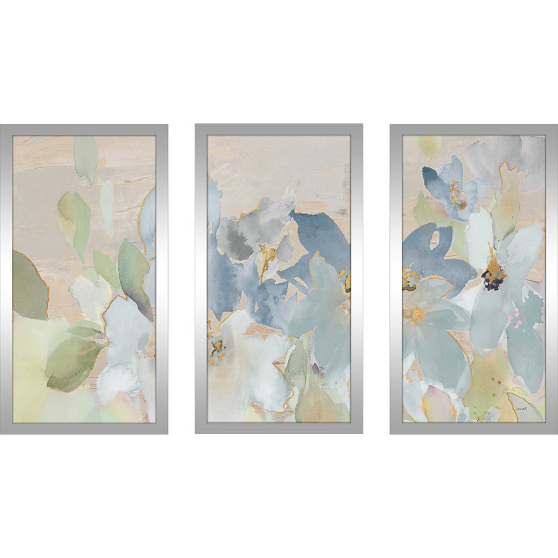 "Mute Spring Giverny", reproduction sur acrylique 3 pièces, H 25,5 po x l 40,5 po x P 1 po