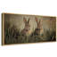 Illustration mignonne de lapins dans l'herbe, décoration murale de chambre d'enfant, impression numérique sur toile giclée sur toile-111653396-111653394