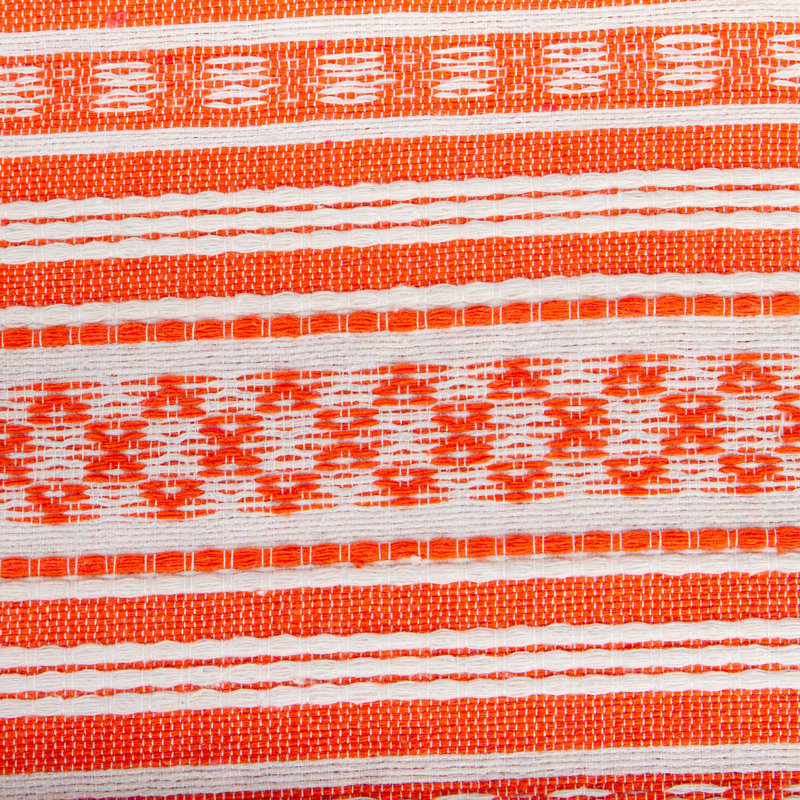 Clara-Marie Cotton Nautical Round Placemat, Orange