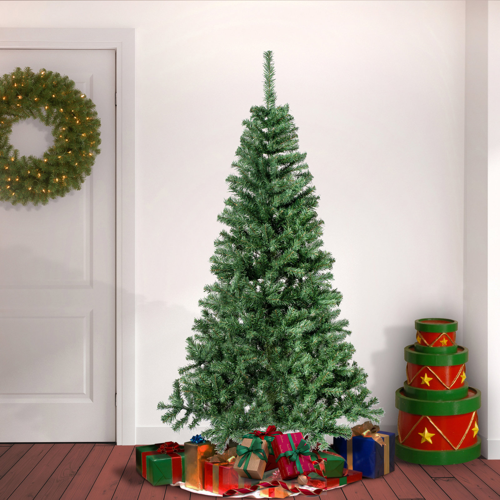 9' Spruce Christmas Tree - The Holiday Aisle®, 6' H