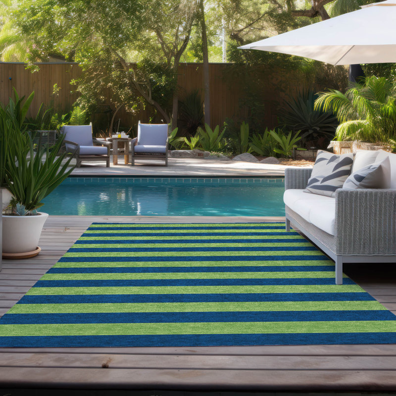 Tapis intérieur / extérieur Sneller avec envers antidérapant, Rectangle 8 pi x 10 pi