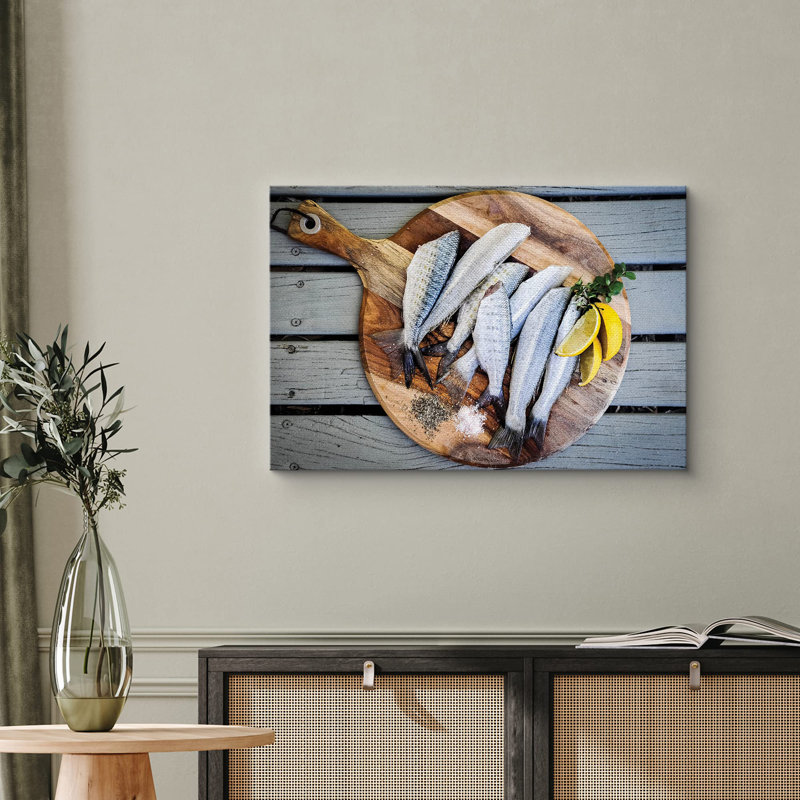 Poisson méditerranéen plat avec citrons, photographie de nourriture chic, H 12 po x l 18 po