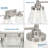 Rayleigh 4 - Light Vanity Light with Seeded Glass Shades-540892056