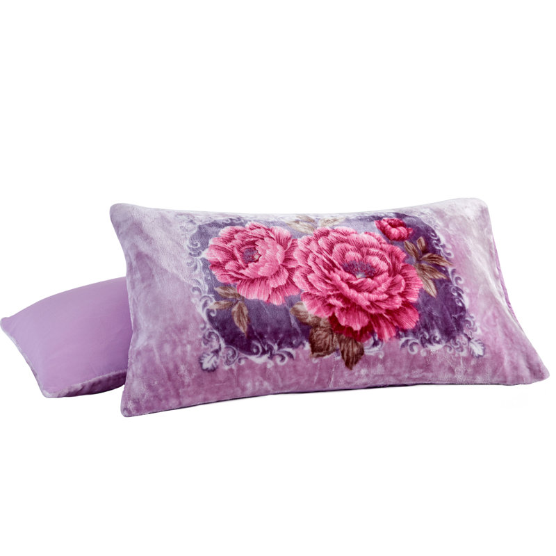 Flannel Floral Comforter Set