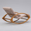 Solid Wood Simple Leisure Home Rocking Chair Solid Wood Rocking Chair
