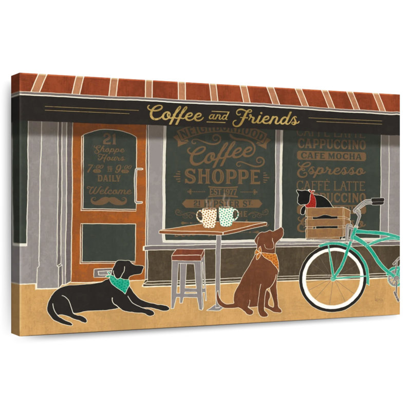 Yarlin Coffee And Friends I, H 34 po x l 51 po