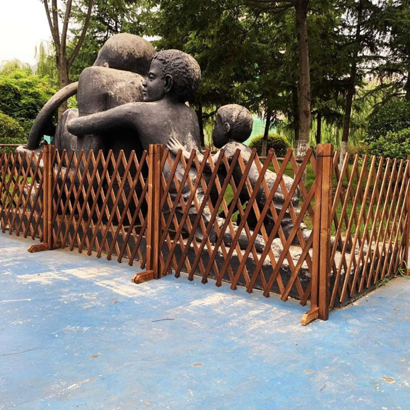 70cm H x 200cm W Solid Wood Border Fencing Included
