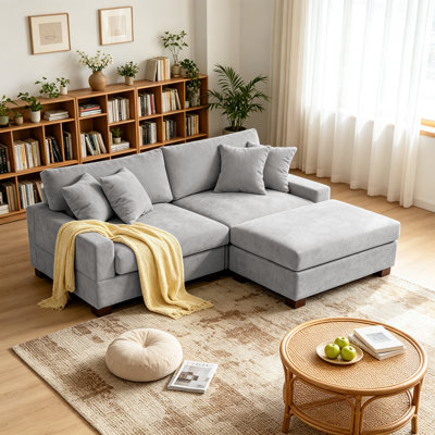 Canapé modulaire 3 pièces en chenille 3 pièces