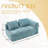 Chenille Loveseat Sofa-1902263717