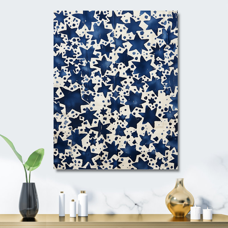 Starry Night Skies - formes abstraites, art mural en métal, H 32 po x l 24 po x P 1 po