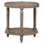Monogram Tray Top 3 Legs End Table with Storage