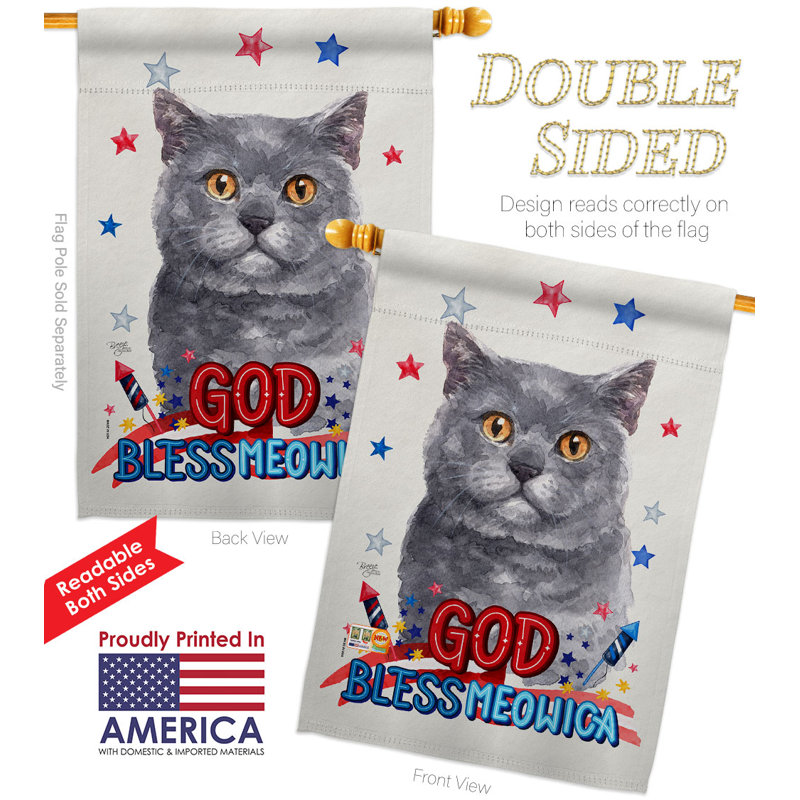 Drapeau de maison en polyester à 2 côtés 40 x 28 po