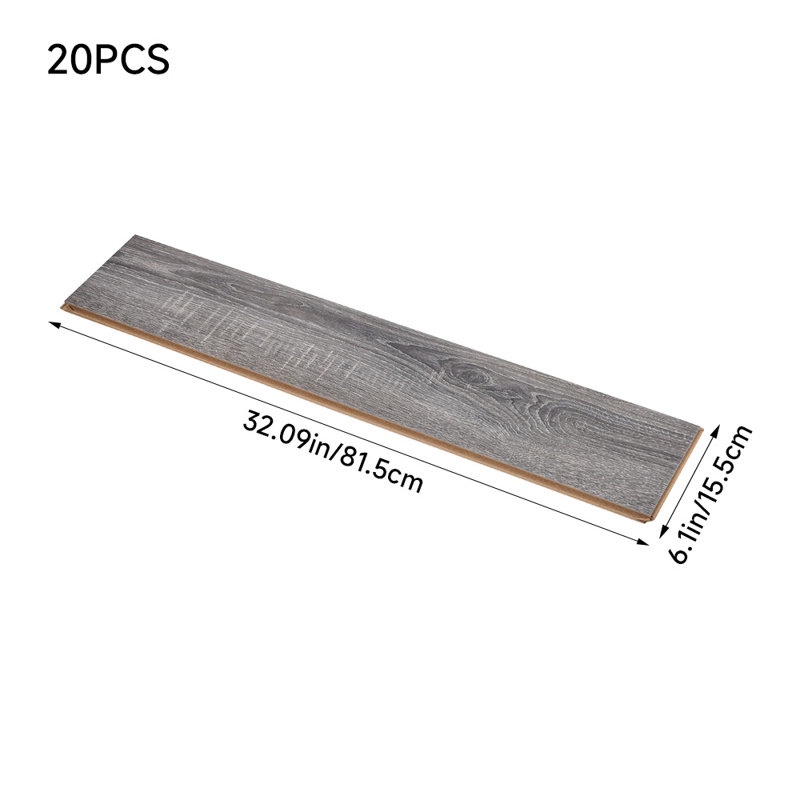 81.5cm W x 15.5cm L x 1.2cm Laminate Flooring