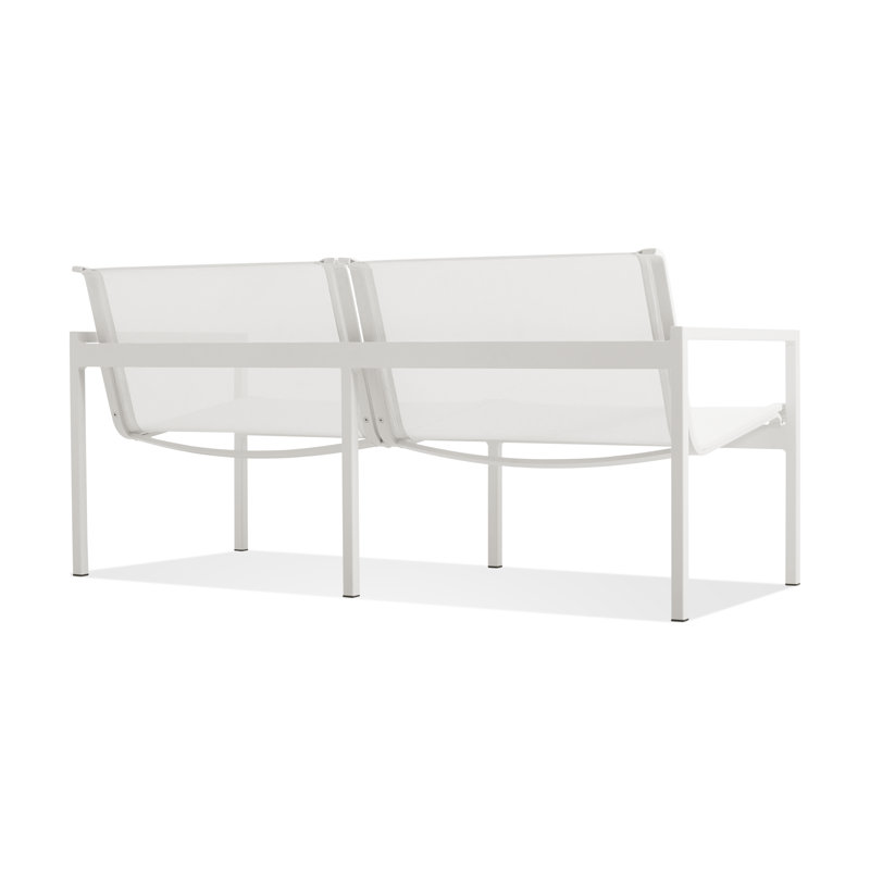 Skiff Outdoor 2 - Seat Loveseat, White