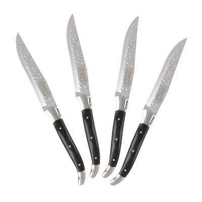 French Home Laguiole Connoisseur Olivewood BBQ Steak Knive Set