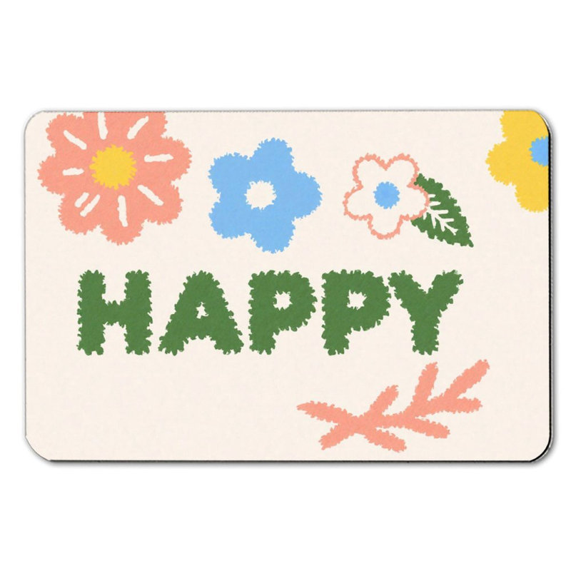 Tapis de bain Happy Flower, 36 x 24