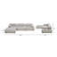 Canapé modulaire 4 pièces Sigma-554367375